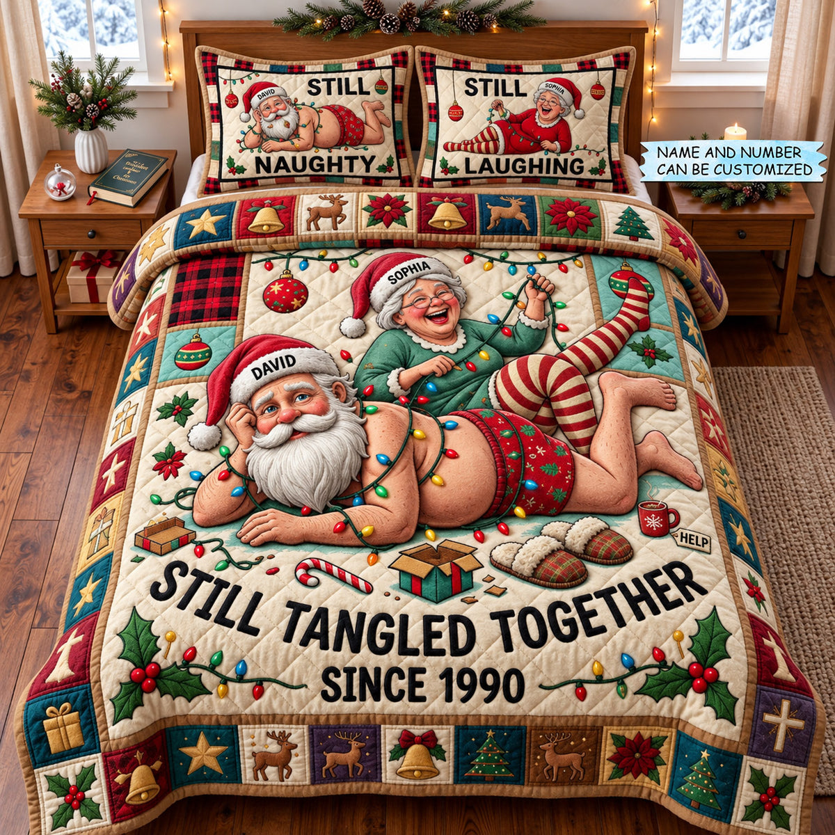 Tangled Together 3-Piece Quilted Bedding Set QTCUZ GFTOMA14731