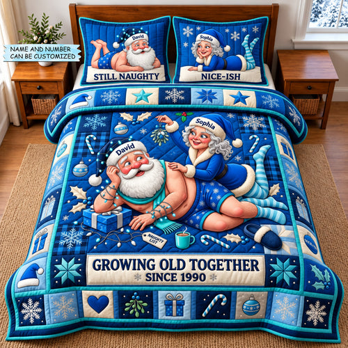 Winter Couple 3-Piece Quilted Bedding Set QTCUZ GFTOMA14734
