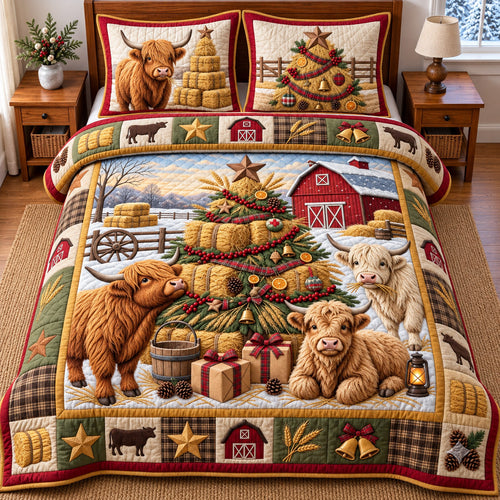 Highland Farm 3-Piece Quilted Bedding Set GFTOMA14738