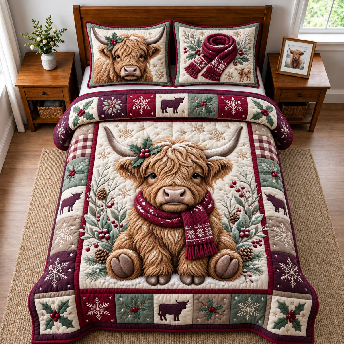 Winter Highland 3-Piece Quilted Bedding Set GFTOMA14741