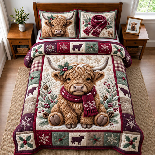 Winter Highland 3-Piece Quilted Bedding Set GFTOMA14741