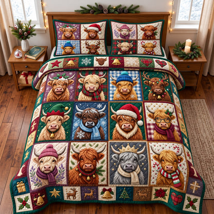 Highland Patchwork 3-Piece Quilted Bedding Set GFTOMA14742