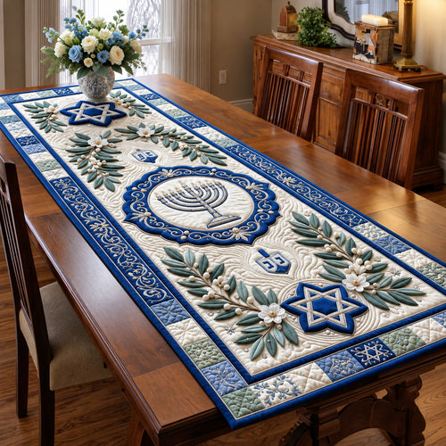 Hanukkah Celebration Quilted Table Runner GFTOMA14754