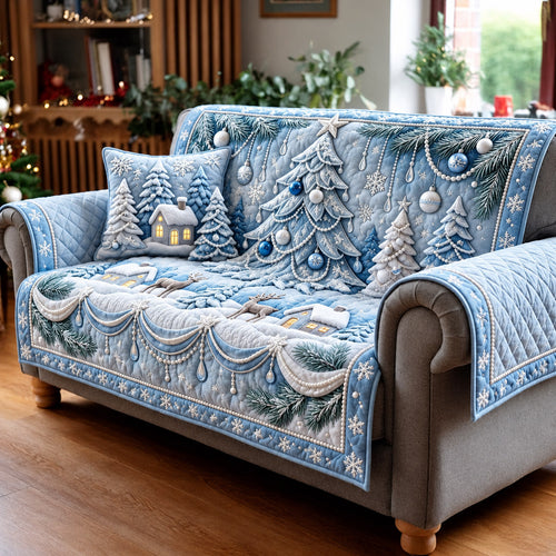 Winter Forest Quilted Sofa Cover GFTOMA14773