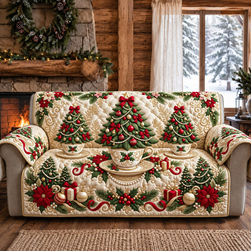 Christmas Tree Quilted Sofa Cover GFTOMA14774