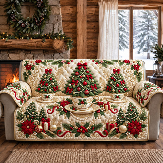 Christmas Tree Quilted Sofa Cover GFTOMA14774