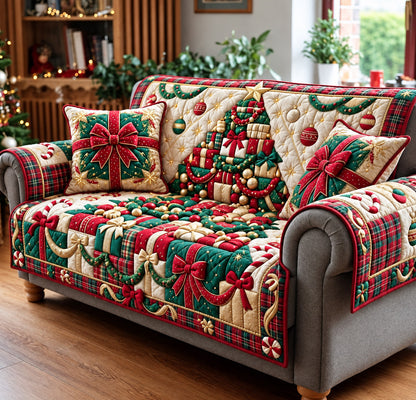 Holiday Gift Quilted Sofa Cover GFTOMA14775