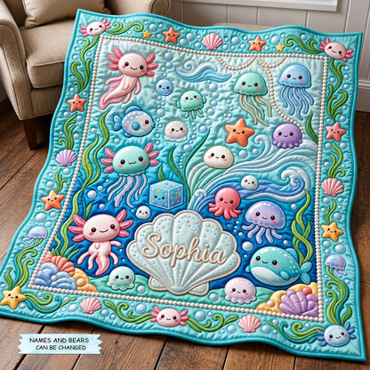 Personalized Squishy Quilted Blanket QTCUZ GFTOMA14821
