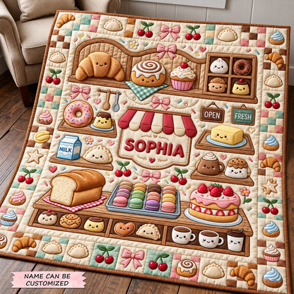 Personalized Squishy Quilted Blanket QTCUZ GFTOMA14824
