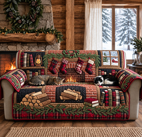 Rustic Cabin Quilted Sofa Cover GFTOMA14851