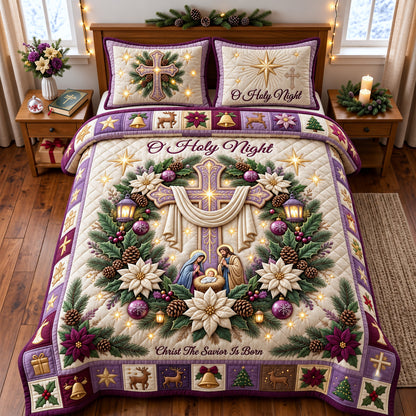 Holy Cross 3-Piece Quilted Bedding Set GFTOMA14945