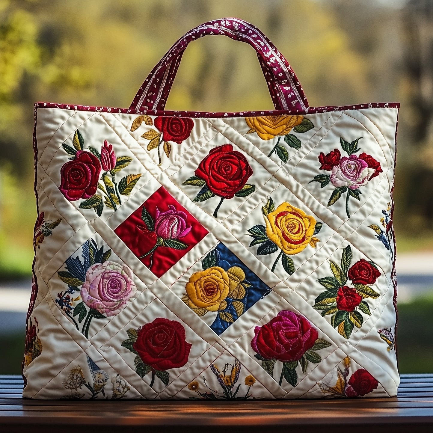 Rose Quilted Tote Bag GFTOMA1497