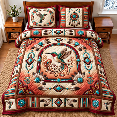 Sacred Bird 3-Piece Quilted Bedding Set GFTOMA15005