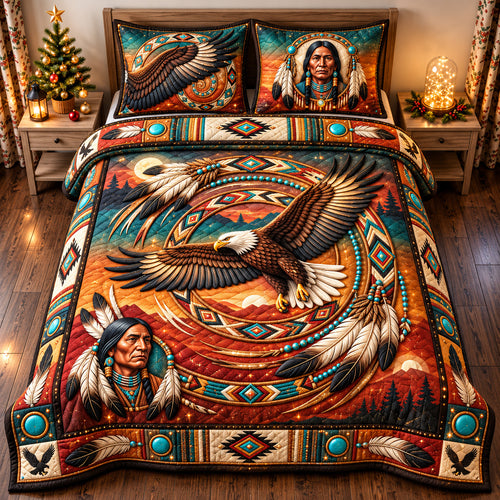 Spirit Eagle 3-Piece Quilted Bedding Set GFTOMA15007
