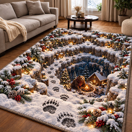 Snowy Bear Area Rug GFTOMA15019