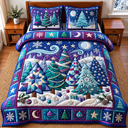 Winter Tree 3-Piece Quilted Bedding Set GFTOMA15083