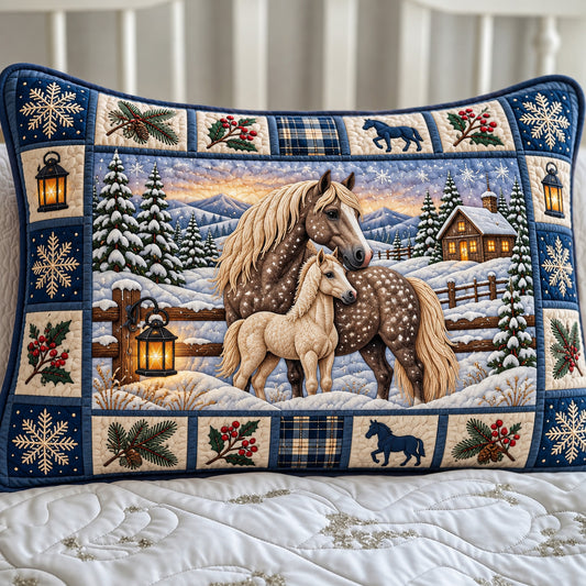 Snowy Horse Bedding Pillow Case GFTOMA15091C2