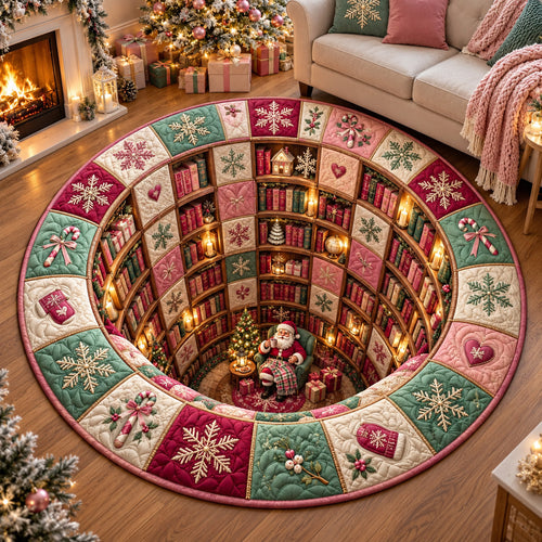 Pastel Library Vortex Quilted Round Mat GFTOMA15139