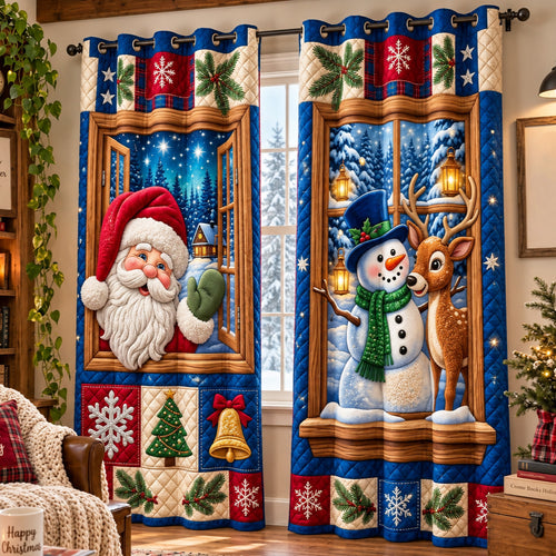 Christmas Window Quilted Curtains GFTOMA15155