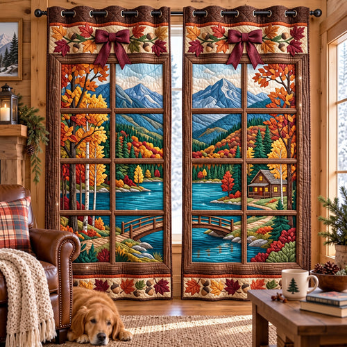 Autumn Mountain Quilted Curtains GFTOMA15160