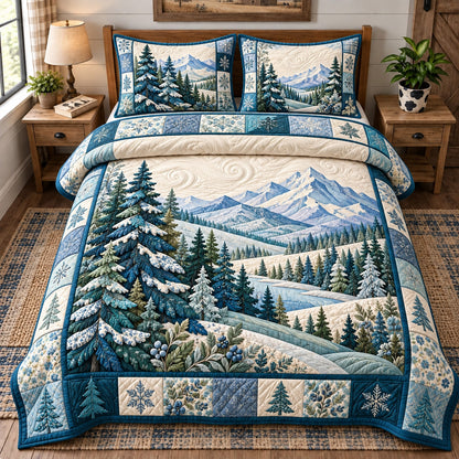 Winter Mountain 3-Piece Quilted Bedding Set GFTOMA15192