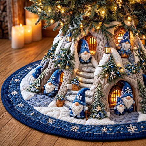 Winter Gnome Quilted Tree Skirt GFTOMA15252