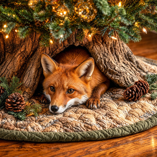 Fox Den Quilted Tree Skirt GFTOMA15257