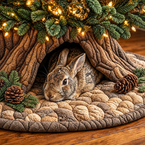 Rabbit Den Quilted Tree Skirt GFTOMA15260