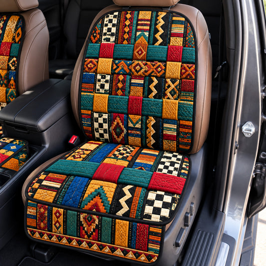 Tribal Patchwork Quilted Car Seat Protector GFTOMA15314