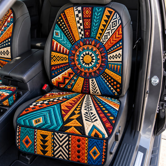 Tribal Sunburst Quilted Car Seat Protector GFTOMA15315
