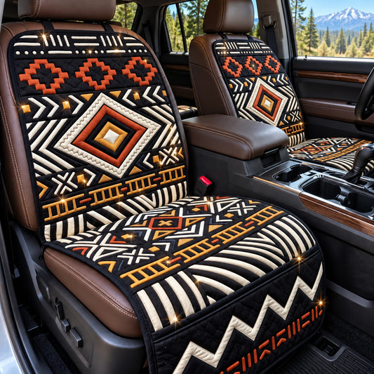 Geometric Tribal Quilted Car Seat Protector GFTOMA15316