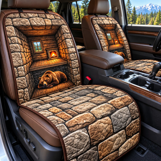 Bear Cabin Quilted Car Seat Protector GFTOMA15319