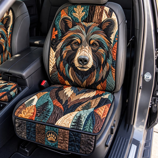 Bear Portrait Quilted Car Seat Protector GFTOMA15321