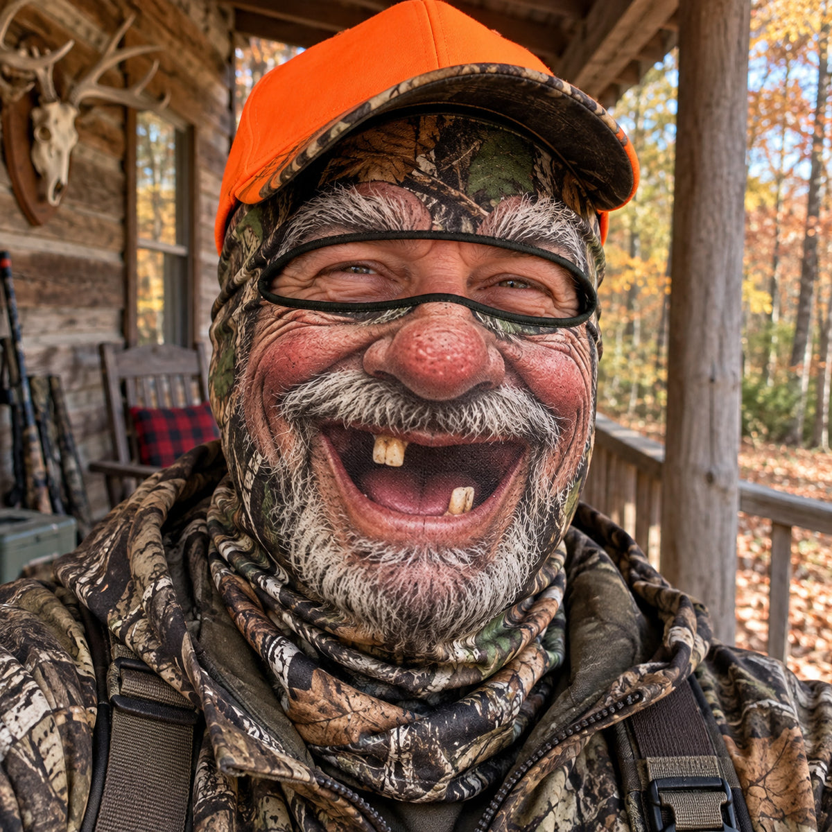 Camo Hunting Funny Face Mask GFTOMA15348