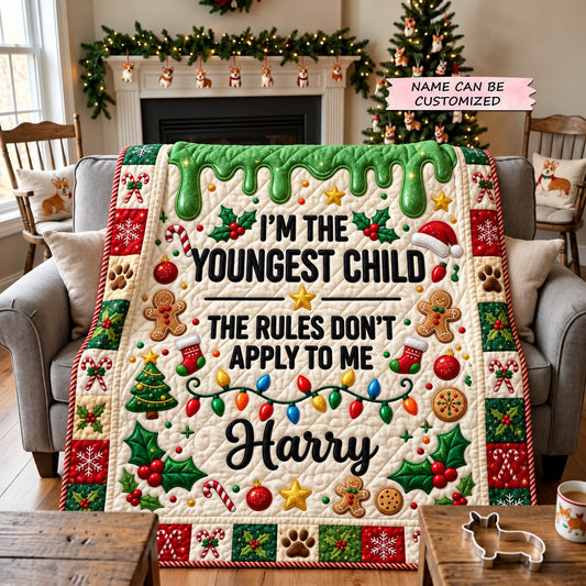 Christmas Sibling Quilted Blanket QTCUZ GFTOMA15362