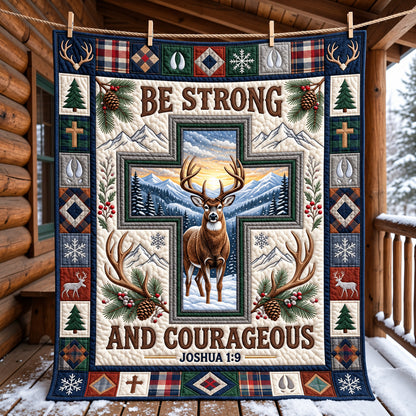 Strong Courageous Quilted Blanket GFTOMA15372