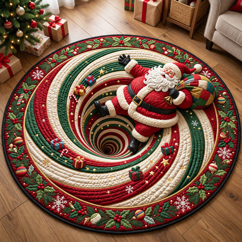 Holiday Spiral Quilted Round Mat GFTOMA15376