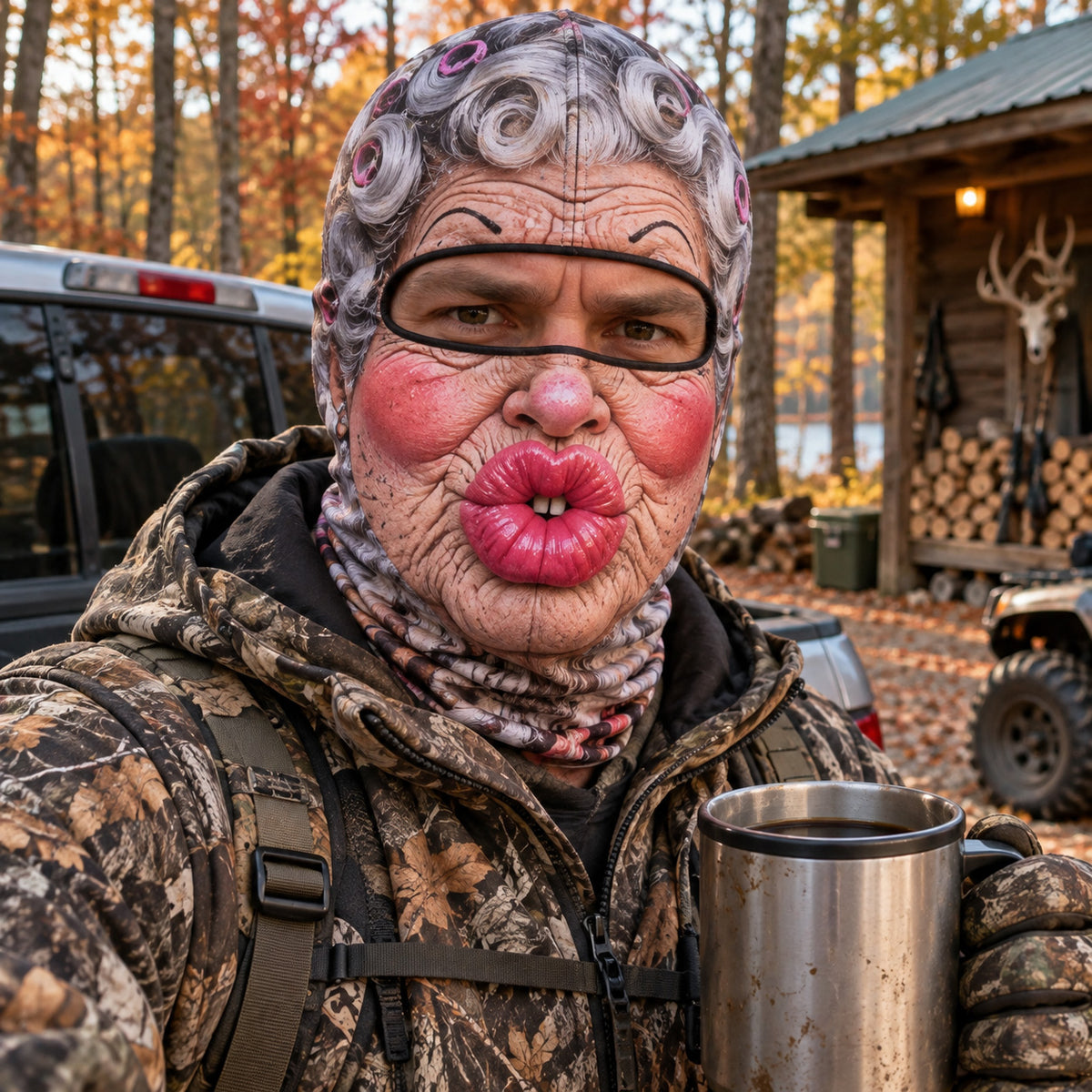 Camo Hunting Funny Face Mask GFTOMA15430