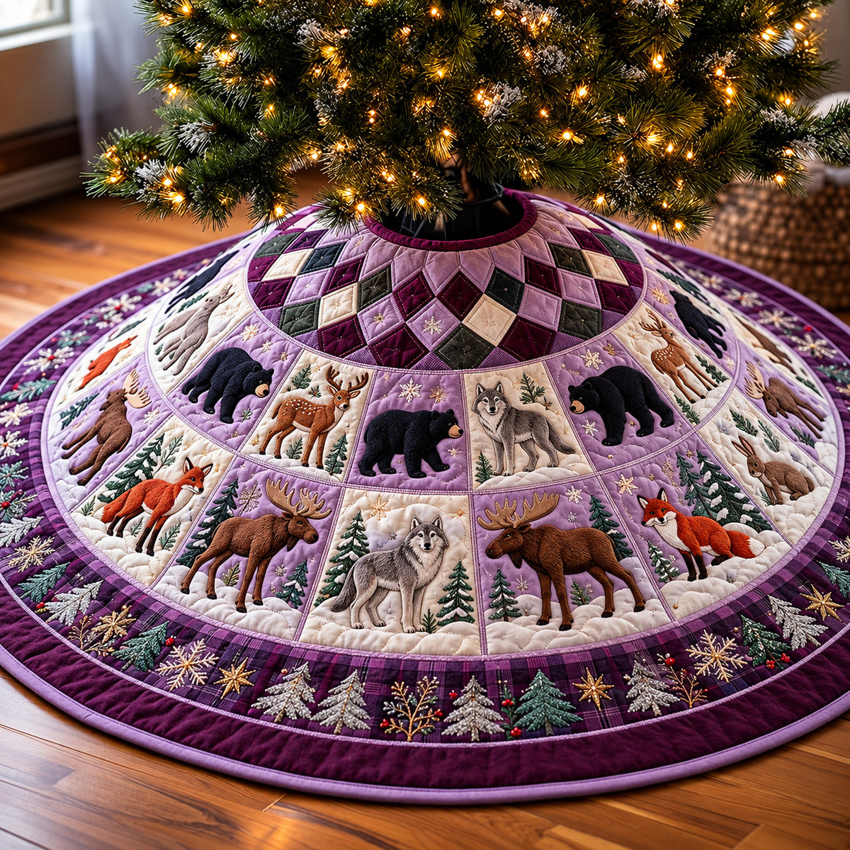 Wildlife Quilted Tree Skirt GFTOMA15437