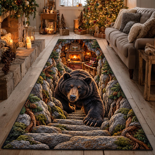 Black Bear Runner Rug GFTOMA15446