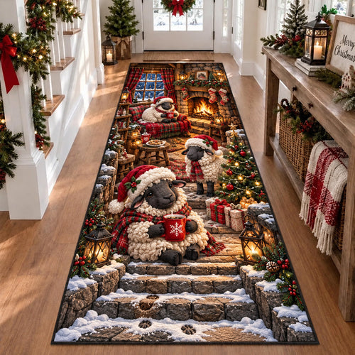 Santa Stairway Runner Rug GFTOMA15454