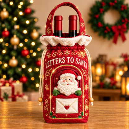 Santa Letter Quilted Bottle Carrier Bag GFTOMA15461