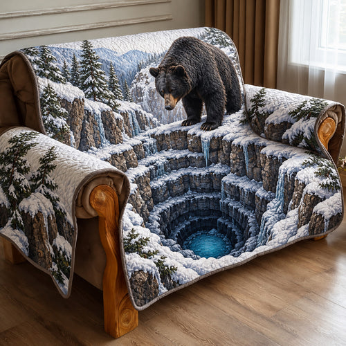 Frozen Bear Quilted Sofa Cover GFTOMA15493