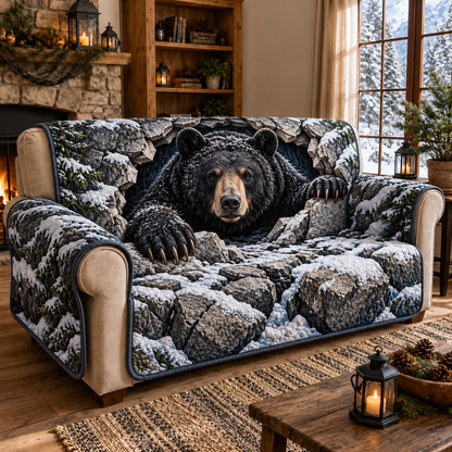 Rocky Bear Quilted Sofa Cover GFTOMA15497