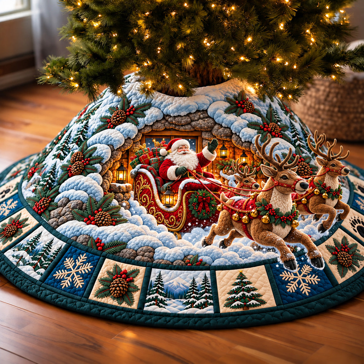 Holiday Character Quilted Tree Skirt GFTOMA15542