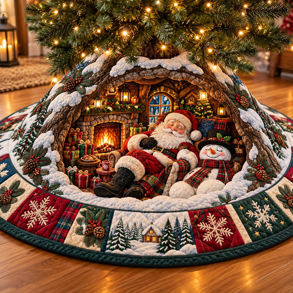 Holiday Character Quilted Tree Skirt GFTOMA15542