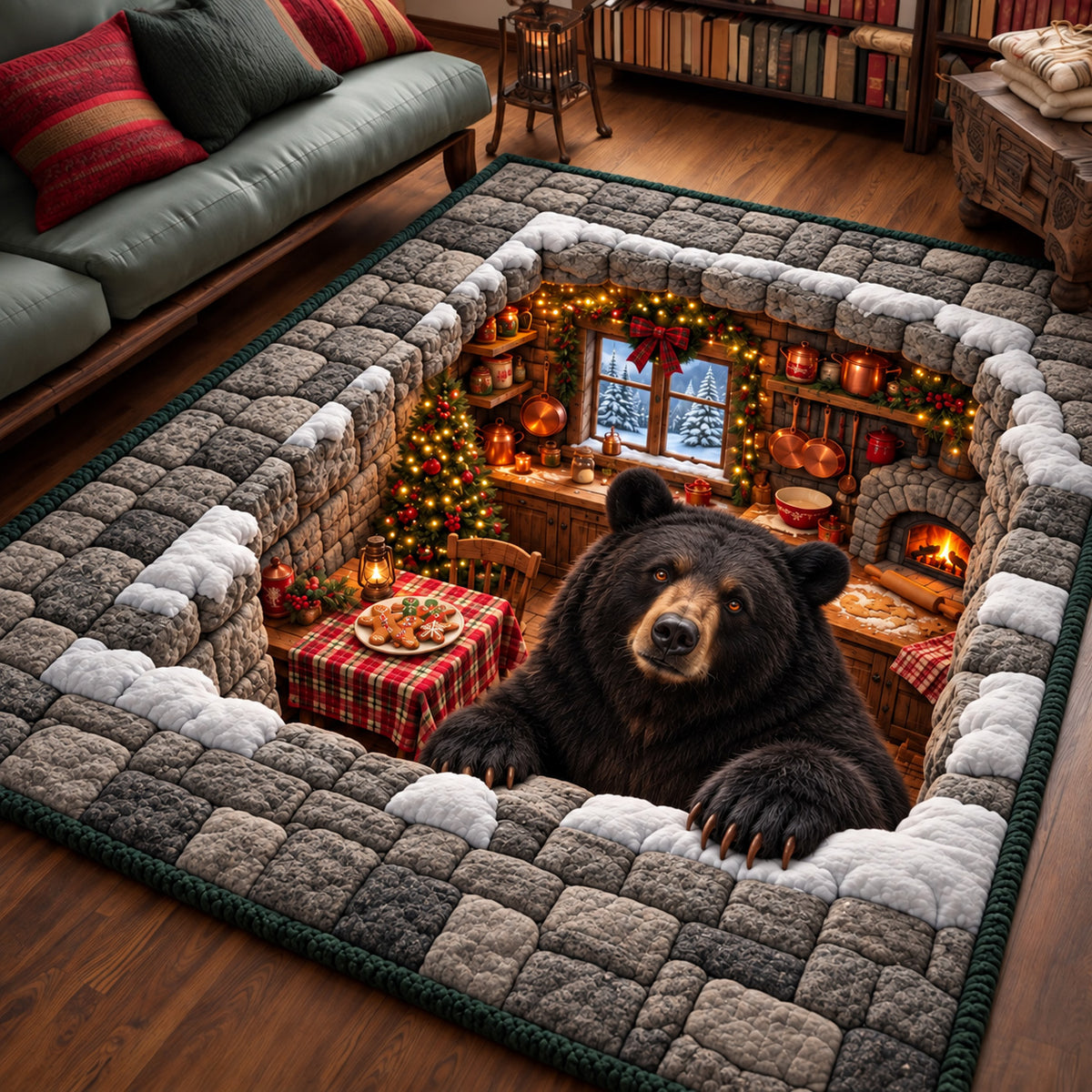 Cozy Bear Area Rug GFTOMA15570