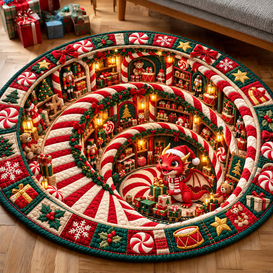Candy Dragon Quilted Round Mat GFTOMA15579