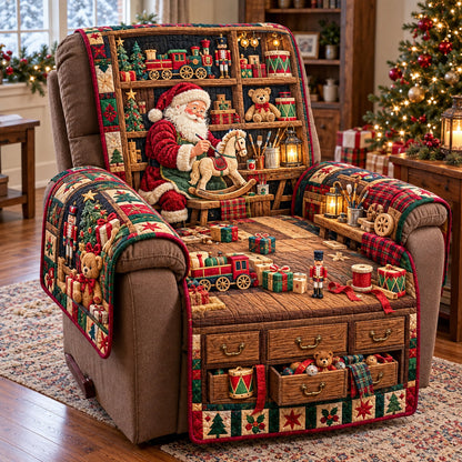 Santa Workshop Quilted Sofa Cover GFTOMA15628