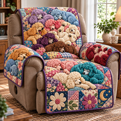 Poodle Patchwork Quilted Sofa Cover GFTOMA15637